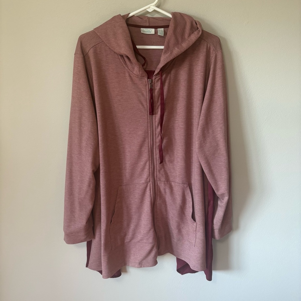 LOGO Lounge Zip Up Lightweight Hoodie Jacket 2X